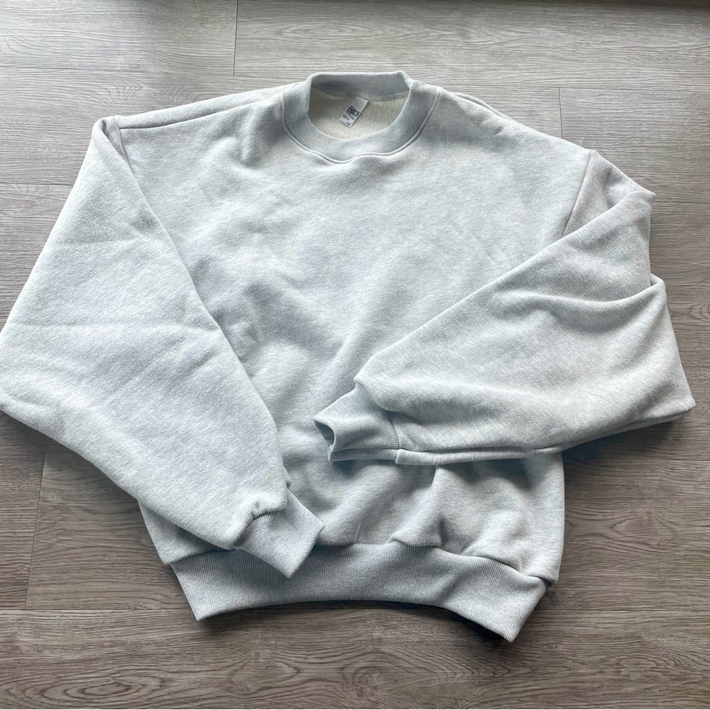NWT Los Angeles Apparel 16oz Plush Fleece Crewneck Sweatshirt